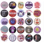 Round tinplate badge