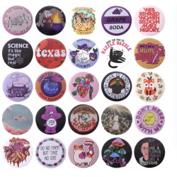 Round tinplate badge