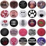 Round tinplate badge