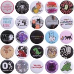 Round tinplate badge
