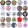 Round tinplate badge
