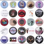Round tinplate badge