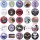Round tinplate badge
