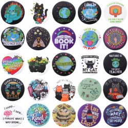 Round tinplate badge