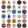 Round tinplate badge