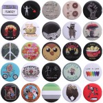Round tinplate badge