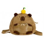 Animal shape plush transparent shoulder bag