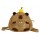 Animal shape plush transparent shoulder bag