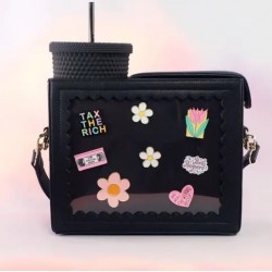 lTA Backpacks WithPrinting indert Crossbody Pin Display Purse with bottle holder