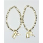 Disney Princess  2 pc charms bracelet