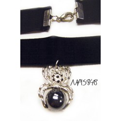 Women Fashion Choker with spider pendant