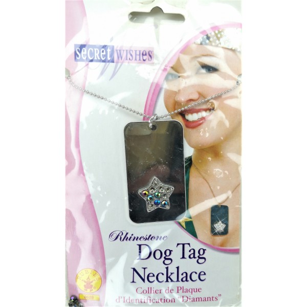 Rubies Women Fashion Dog Tag Necklace